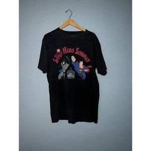 DC Comics Have A Super Hero Summer Best Western Vintage T Shirt 1997 Giant XL